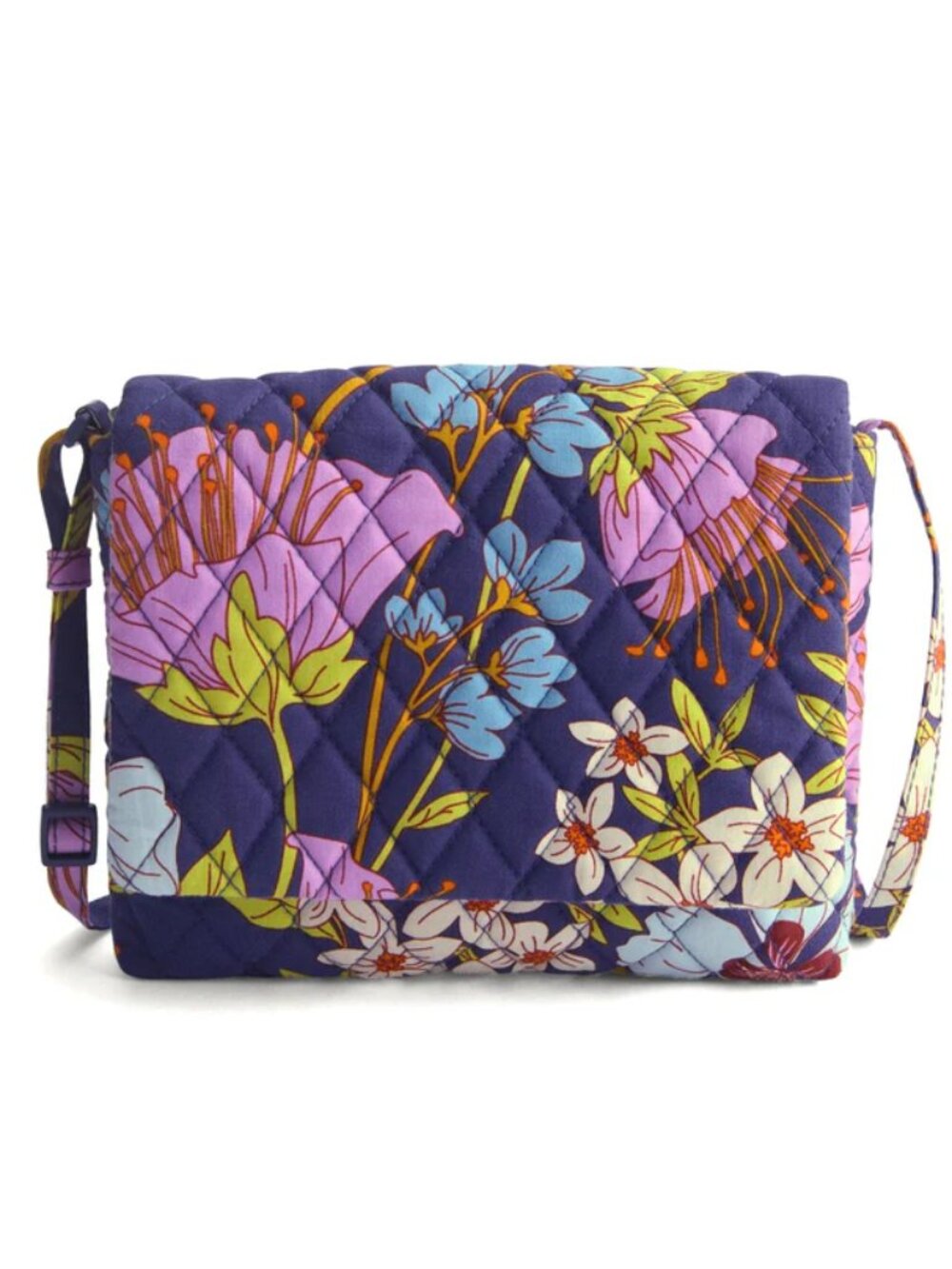 Vera Bradley Small Flap Hipster Crossbody Purse Floral NEW - Coffee Garden